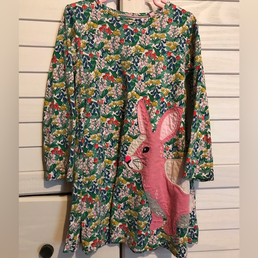 Mini boden flower with bunny dress